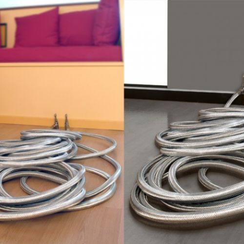 contour and insert model on virtual background