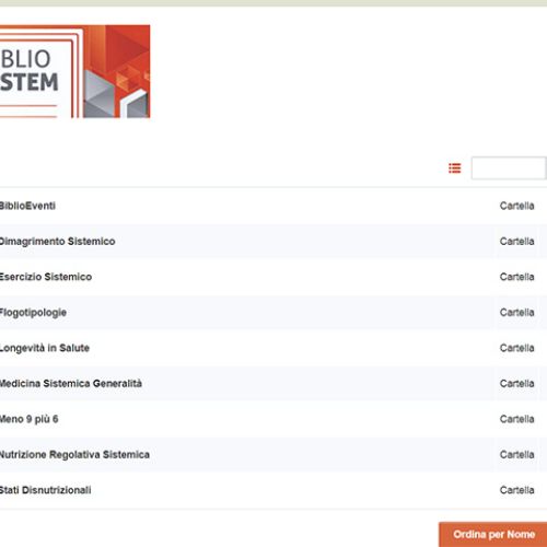 Biblioteca di medicina sistemica (BiblioSistem)